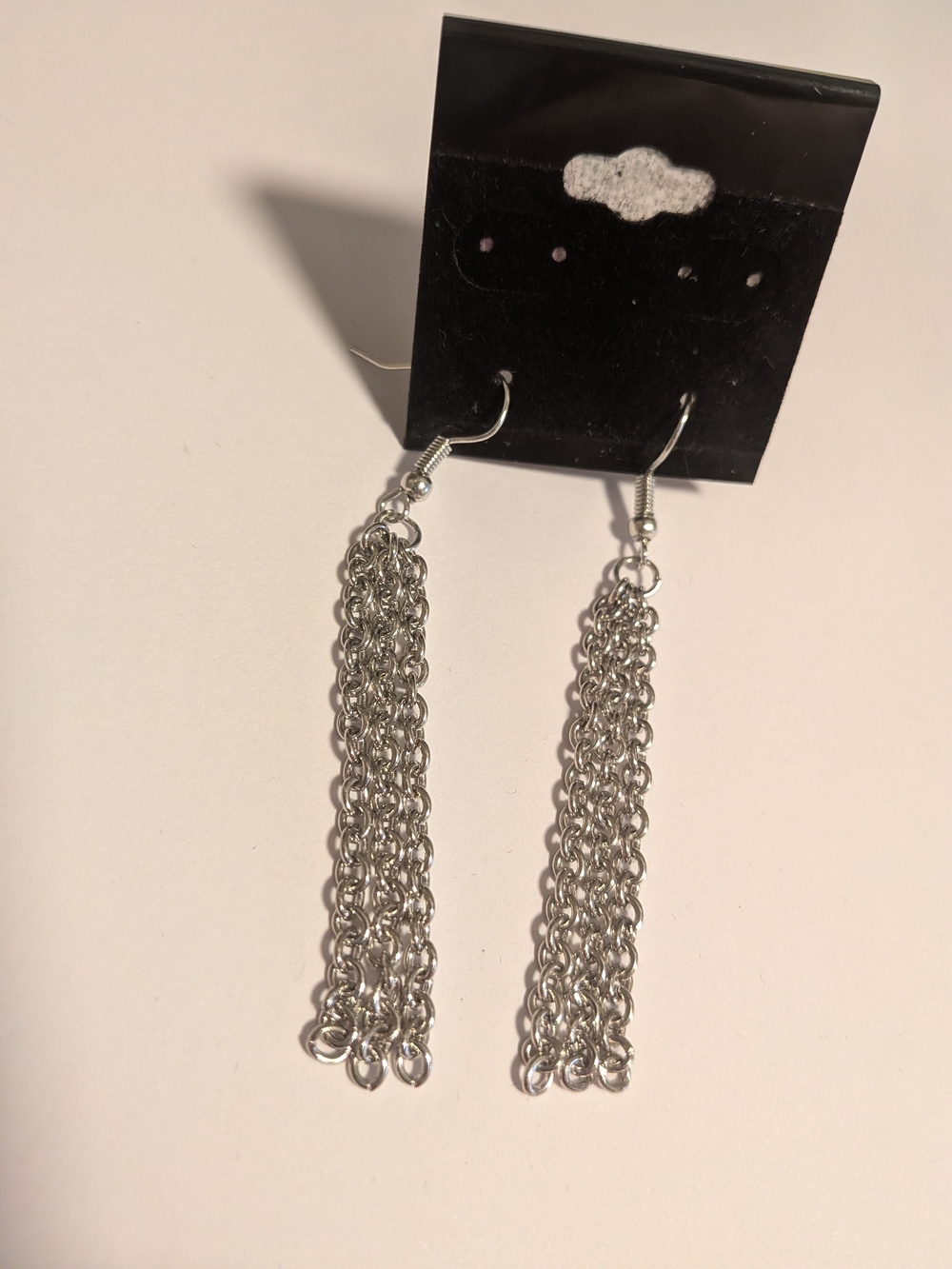 Silver Chain‎ Tassel Drop Earrings - Women Jewelry